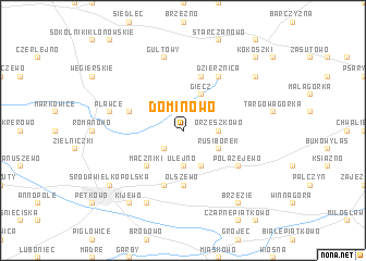 map of Dominowo