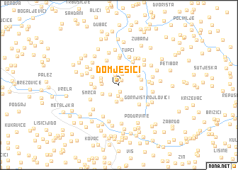 map of Domješići