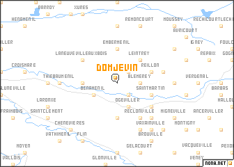 map of Domjevin