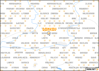 map of Domkov