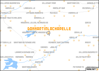 map of Dommartin-la-Chapelle