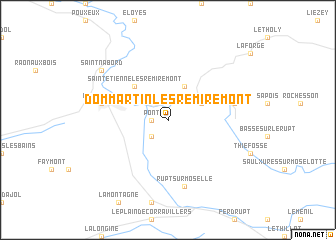 map of Dommartin-lès-Remiremont