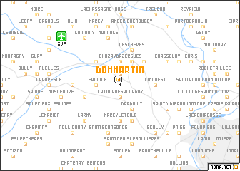 map of Dommartin