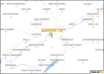 map of Dommartin