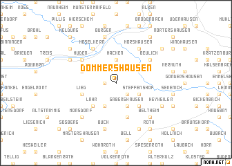 map of Dommershausen