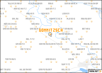 map of Dommitzsch