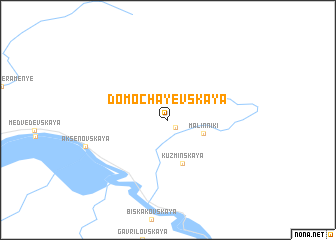 map of Domochayevskaya