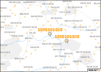 map of Domodedovo