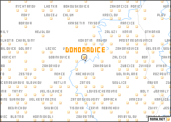 map of Domoradice