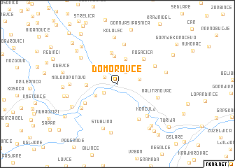 map of Domorovce