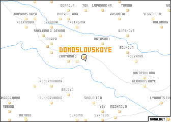 map of Domoslovskoye