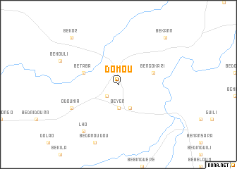 map of Domou