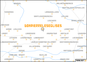 map of Dompierre-les-Églises