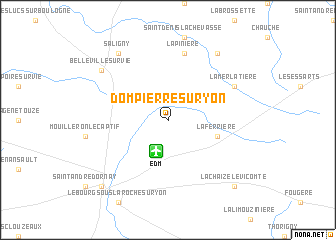map of Dompierre-sur-Yon