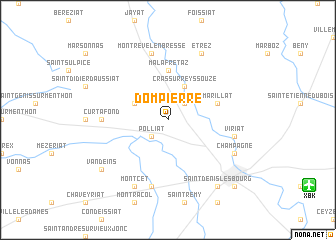 map of Dompierre