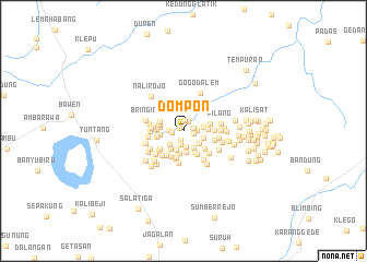 map of Dompon