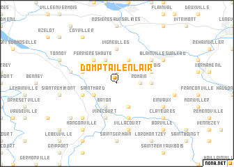 map of Domptail-en lʼAir