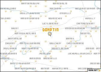 map of Domptin