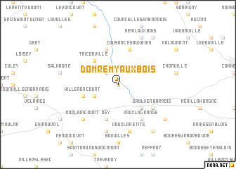 map of Domrémy-aux-Bois