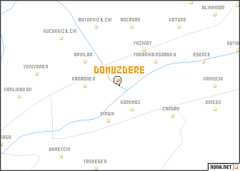 map of Domuzdere