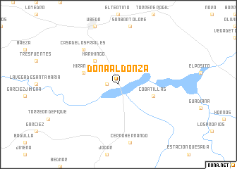 map of Doña Aldonza