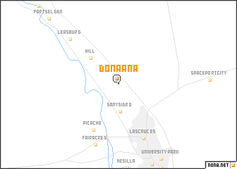 map of Dona Ana