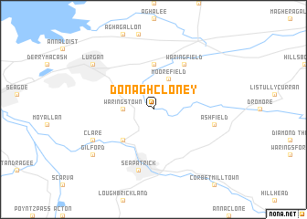 map of Donaghcloney