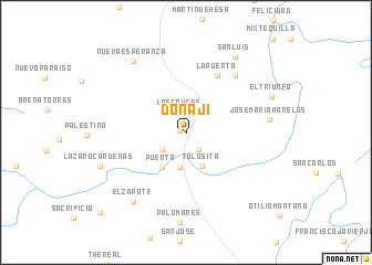 map of Donaji