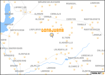 map of Doña Juana