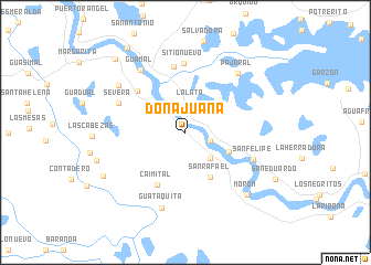 map of Doña Juana