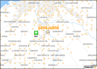 map of Doña Juana