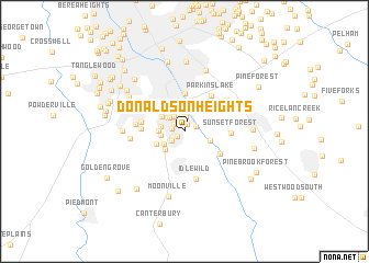 map of Donaldson Heights