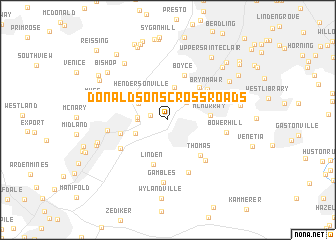 map of Donaldsons Crossroads