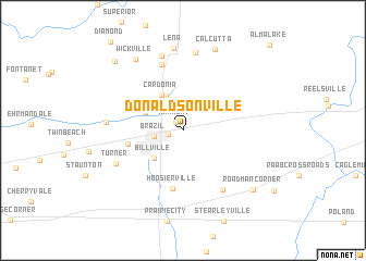 map of Donaldsonville