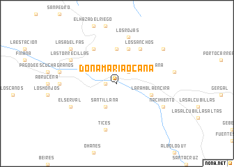 map of Doña María Ocaña