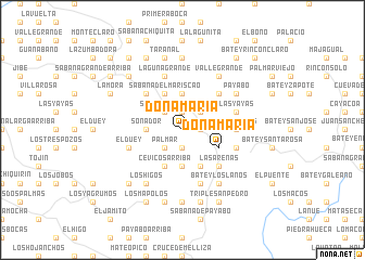 map of Doña María