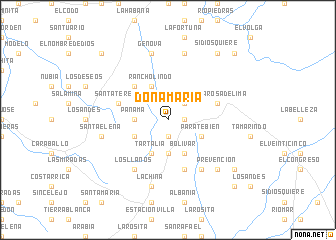 map of Doña María