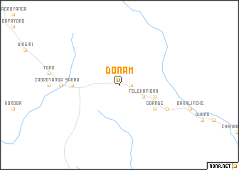 map of Donam