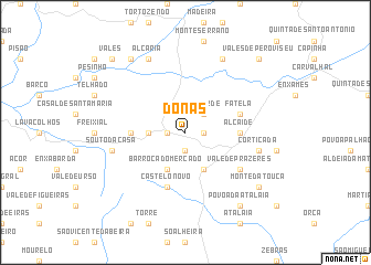 map of Donas