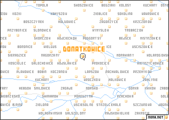 map of Donatkowice