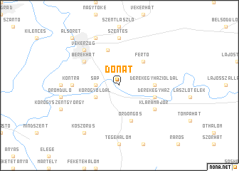 map of Donát