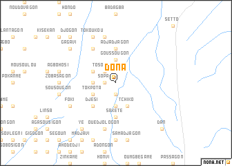 map of Dona