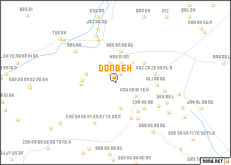 map of Donbeh