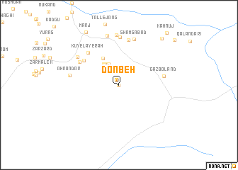 map of Donbeh