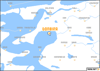 map of Donbira