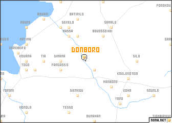 map of Donboro