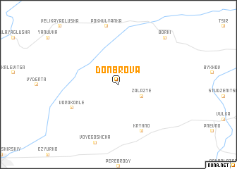 map of Donbrova