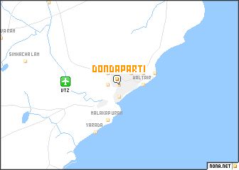 map of Dondaparti