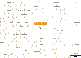 map of Dondian