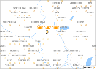 map of Dondji-Zouin